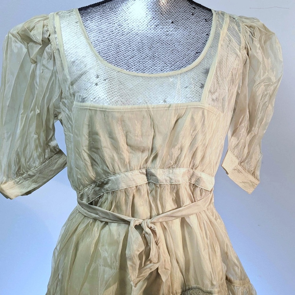 NWT Danielle Bernstein Womens Ruffled Mini Dress Large - Picture 7 of 9